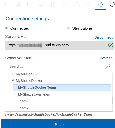 Connect to VSTS